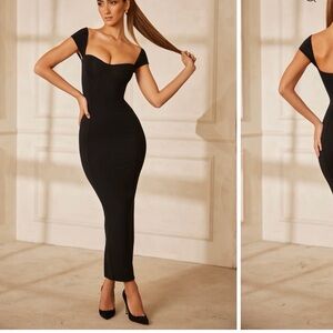 Oh Polly Black Maxi Dress